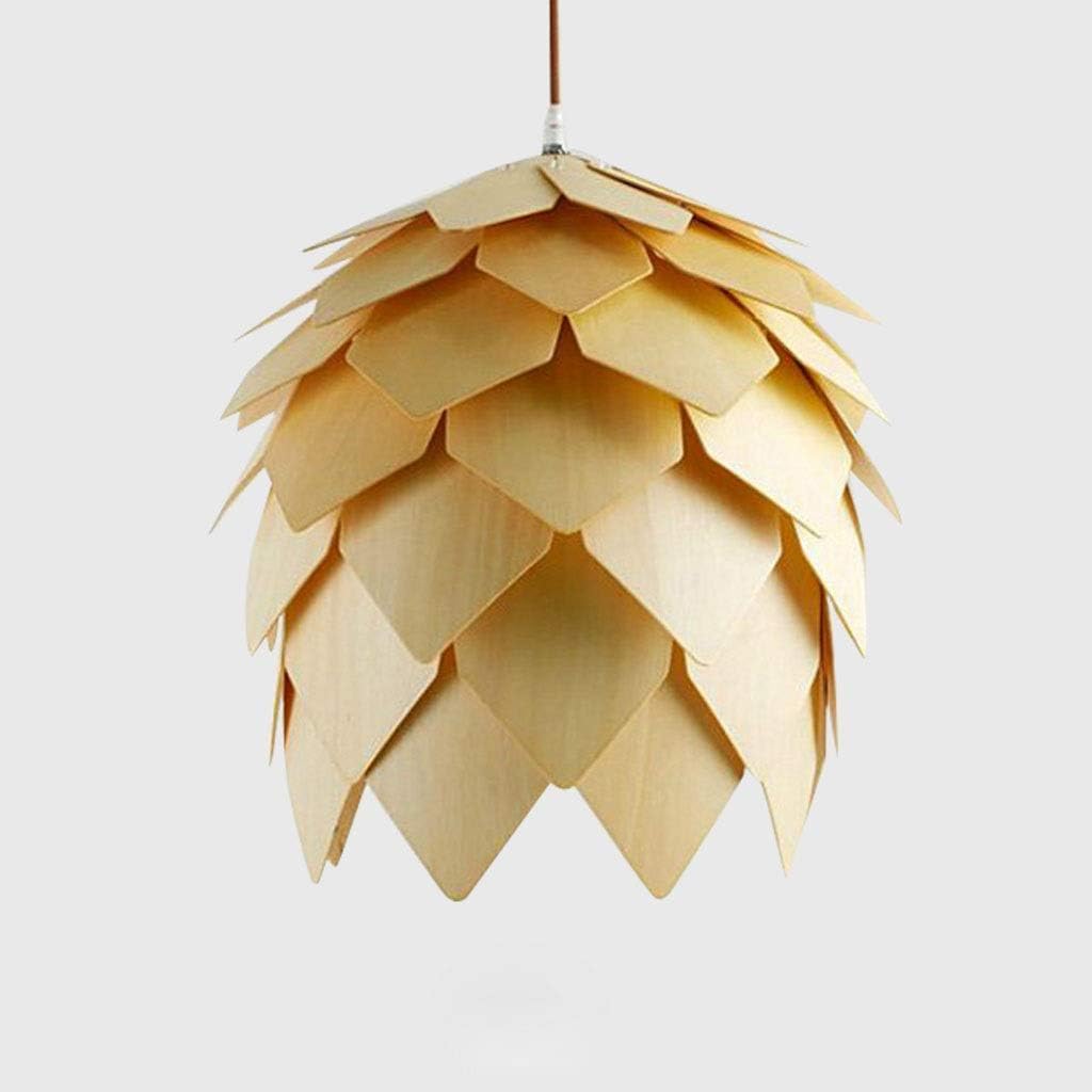 Modern Chandeliers Ceiling Lights Pendant Contaemporary Style Pinecone Pendant Light Hanging Wood Artichoke Lamps Dinning Room Restaurant Retro Fixtures Lumin