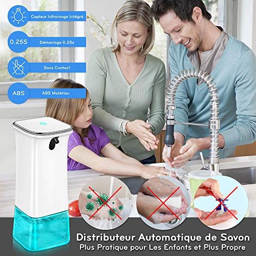 VEEAPE Hand Sanitizer Soap Dispenser, 12 oz Automatic Hand Soap Dispenser Touchless Battery Operated Electric Sensor Foaming Pump Dispenser