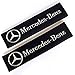 Fitracker 1 Pair Car Seat Belt Shoulder Pads Embroidery Strap Covers Cushion for Mercedes Benz