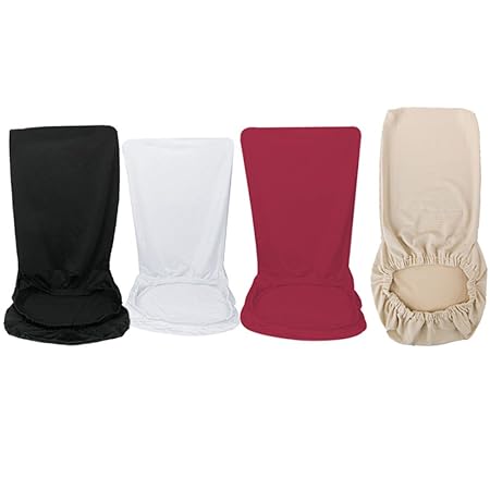 prit 2X Spandex Stuhlhussen Stretch Stuhlüberzug Stuhlbezug Universell Hussen für Hochzeit, Parteien, Bankett (Schwarz)