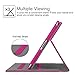 Fintie iPad 2/3/4 Case [Corner Protection] - [Multi-Angle Viewing] Folio Stand Smart Cover with Pocket, Auto Sleep / Wake for Apple iPad 2, iPad 3 & iPad 4th Gen Retina Display, Magenta