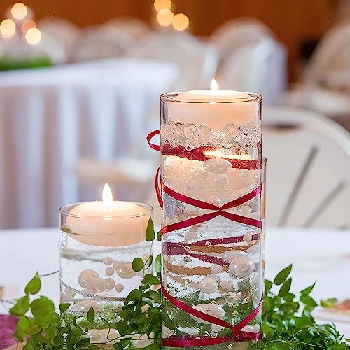 140,000 Clear Water Beads for Vases, Transparent Water Gel Beads Vase Filler for Floating Pearls, Floating Candle Making, Wedding Centerpiece Table Decorations Floral Arrangement