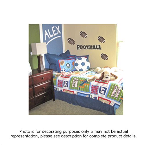 Football Decal Stickers Boys Sport Theme Boy Wall Graphics Removable Vinyl Mural Sticker Decals