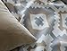 Soft Cotton Knit Throw Blanket - Heather Grey and Linen Beige | Turkish Delight 50