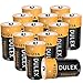 DULEX 12-Pack CR123A Rechargeable Batteries 700mAH 3.7V RCR123A Lithium Batteries with Charger Compatible Arlo VMC3030 VMK3200 VMS3130 3230C 3430 3530 Security Cameras Alarm System