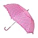 iRain Kids Hook Handle Ruffled Polka Dot Umbrella