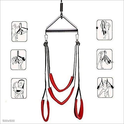 Fistsunbook Indoor Swing Set Adjustable Adult Swing Set Support 400 Lbs Couples Swing Toy Rope Adult Swing Séx Ceiling Hanging Set Massager Fistsunbook