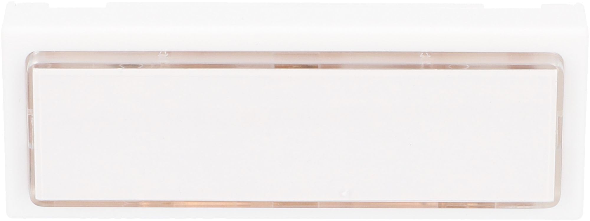 Unitec 40791 Surface-Mounted Push Button Bell with Name Plate Illuminated White