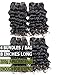 Brazilian Hair Short Human Hair 4 Bundles Deep Wave 100% Unprocessed Deep Curly Wave 8 inches 50g/Piece by Forevery (4 Piece, Natural Clolor Deep Wave)