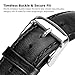 Fitbit Charge 2 Bands, Benuo Genuine Leather Replacements, Premium Wristbands with Sturdy Adapter and Metal Buckle for Fitbit Charge 2 (Black)