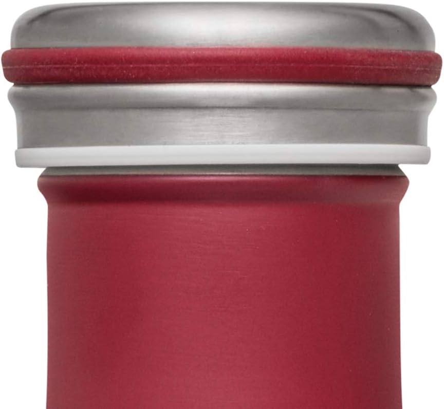 Lurch Germany Thermal Bottle for Hot and Cold Drinks Made of Double-Walled Stainless Steel (Burgundy, 25, oz. | 0.75l): Home & Kitchen