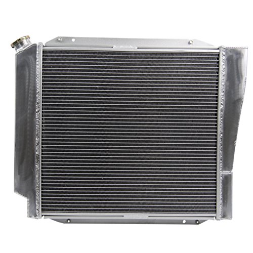Primecooling 4 Row Aluminum Radiator for Ford Bronco 5.0L V8,8 Cylinder Engine 1966-77