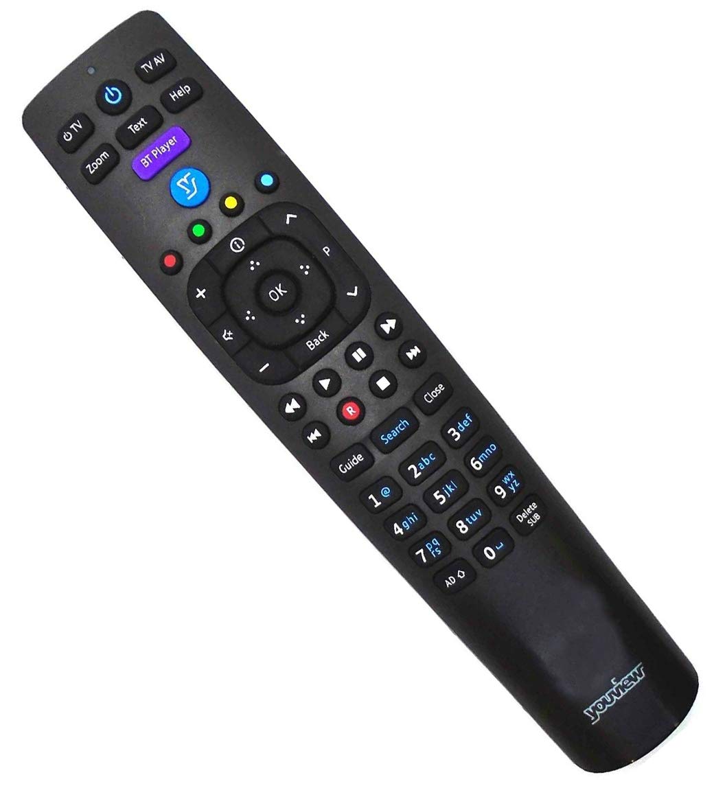 BOTTMA New Remote Control RC3124705/01B Compatible for BT YouView AV Set Top Boxes DTR-T4000 DTR-T2200 DTR-T2110 DTR-T2100 DTR-T2000 Humax T1000 Humax T1010
