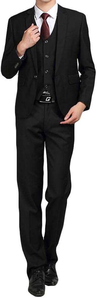 Masvis スーツセット メンズ ビジネススーツ １つボダン 無地 ジャケット 上下セット スーツ セットアップ スリム 上質 ジェントルマン 光沢あり 立体裁断 通勤 就活