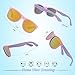 RIVBOS Rubber Kids Polarized Sunglasses With Strap Glasses Shades for Boys Girls Baby and Children Age 3-10 RBK023 （Pink Coating Lens）