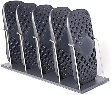 FluidStance Small Fleet - Plane - Standing Desk Balance Boards Plus Rack for The Office and Shared Spaces