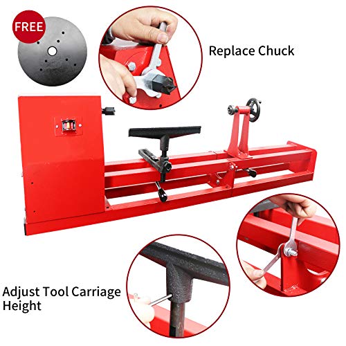 Upgraded Wood Lathe 14" x 40", Copper Wire Motor Power Wood Turning