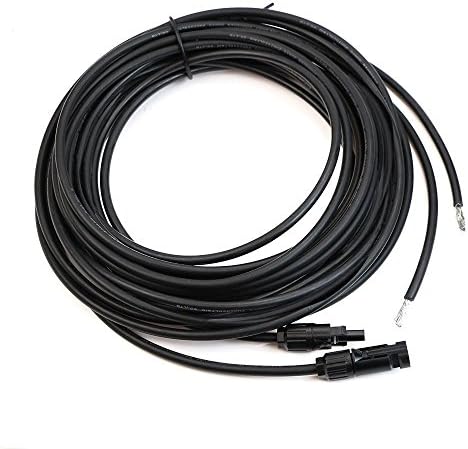 GIARIDE Solar Extension Cable 20Ft 10AWG Connectors Female and Male Wire Adaptors Kit PV Cable Connect Solar Panel and Charge Controller(1 Pair)