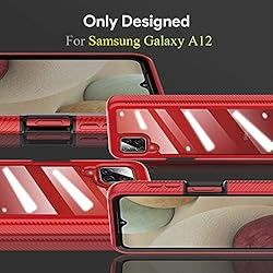 HATOSHI Samsung Galaxy A12 Case with Built in