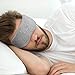 Plemo Sleep Eye Mask for Men Women, Block Out Light Night Sleep Mask, Ultra-Soft & Breathable Velvet Memory Foam Eye Shade Cover, Adjustable Strap Design Blindfold for Sleeping and Travel, Grey
