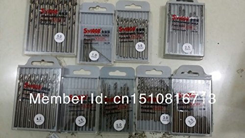 Generic 10pcs 4.2mm 0.165" HSS-Co M35 Straight Shank Twist Drill Bits For Stainless Steel