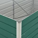 vidaXL Raised Garden Bed Galvanised Steel Green 160x80x45 cm view 9