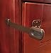 BabyKeeps Child Safety Locks - Latches to Baby Proof Cabinets, Drawers, Appliances - No Drilling - Plus Extra 3M Adhesive Included - Adjustable Length - 6 Pack, Brown