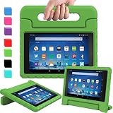 AVAWO Shock Proof Case for Fire HD 8 2017/2018 Tablet with Alexa - Kids Shockproof Convertible Handle Light Weight Protective Stand Case for Fire HD 8 inch (7th/8th Generation 2017/2018 Release),Green