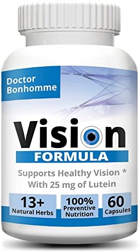 Longevity Vision Formula with Anthocyanidin - Active Compound of Bilberry, Lutein & 13+ standardized Herbal extracts, Premium Vision Supplement for Eye Health