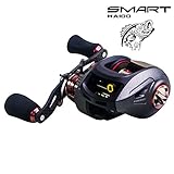 Baitcasting Reels, Low Profile Baitcaster Reels Dual-brake System for Ultra light Inshore Saltwater or Freshwater Kayak Trout Fishing Gear, Bass Fishing Reels - with Baitcast Fishing Reel Spare Spool