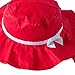Toubaby Kid Girls Sun Hats Baby Bucket Hat with Big Fold-up Brim Rose Red