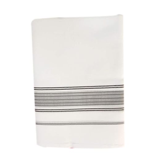 Men's Pure Cotton White Dhoti(132_White_2m)