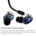 in Ear Headphones with Microphone, LZHE Wired Earbuds Earhook Removable Cable Noise Isolating Ear Buds, Sport Earphones for Jogging Gym Fitness Running Workout, iPhone iPod Samsung – Bluethumb 4