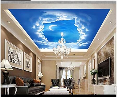 3d Wallpaper Mural Ceiling Silk Cloth Heaven S Ladder Fantasy