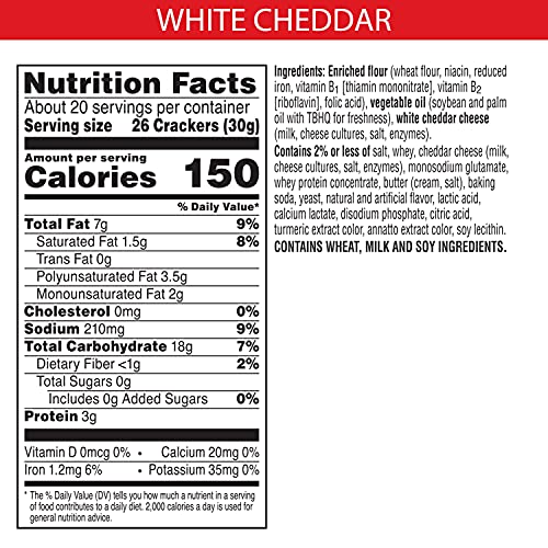 Cheez-It Cheese Crackers, Baked Snack Crackers, Bulk Pantry Staples,  Original & White Cheddar Variety Pack 42oz Case (2 Boxes)