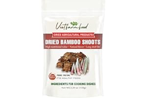 DRIED FOREST BAMBOO SHOOT 5.29 Oz (150g) VIETFARMFOOD: Dried agricultural product with pure natural flavor. Used as cooking ingredients to prepare delicious, nutritious dishes, suitable for vegetarian