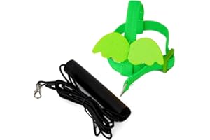 Gigicloud Parrot Harness Leash Ultra-Light Adjustable Bird Harness and Leash Outdoor Flying Training Rope Bird Accessories Small to Medium Breed Parrots Fits Birds Chest