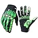 RIGWARL Motorcycle Gloves for Men with Advanced Protection Materials, Hard Knuckles Driving Gloves Full Finger Touchscreen, Women Riding Gloves Motorcycle Summer Breathable Mesh (Green, M)