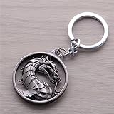 Mortal Kombat Vintage Charms Dragon Amulet Key Chain Key Rings Pendant (#2)