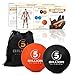 5BILLION FITNESS Massage Lacrosse Balls 2pack, Therapy Massage Ball for Trigger Point Therapy Deep Tissue Massage Myofascial Release,Muscle Roller Ball for Sore Muscles Shoulders Neck Back Foot