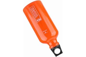 Portable Fuel Bottle, Camping Hiking Picnic Kerosene Gasoline Storage Container 530ML Aluminium Alloy Leakproof, Ring Handle,