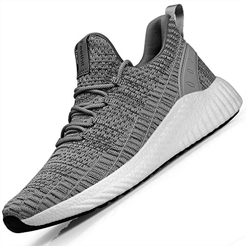 2020 Men Sneakers Fly Weave Non-slip Running Shoes Trainers Footwear Black Red Lightweight Sports Athletic Shoes Men's Brand