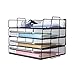 Paper Trays - 2 Tier Stackable Letter Trays - Metal Mesh Desktop Organizer, Office Organizer by Delifox