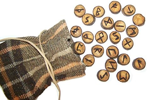 Pagan Willow Wooden Runes Set (Handcrafted In The USA)