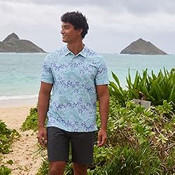 Reyn Spooner 50th State Waves Performance Polo