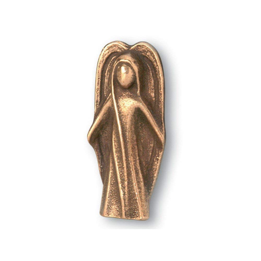 MaMeMi Guardian angel worry stone - bronze angel, 5.5 cm