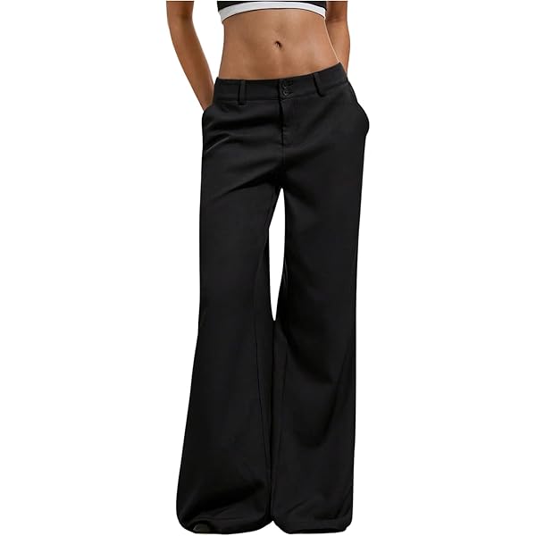 black dress pants low rise Vice Black Low Waist Pant - US 10