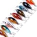 Aorace 9 Pcs/Lot Crankbait Fishing Lure 10# Hooks Fish Wobbler Tackle Crank Bait Isca Artificial Hard Bait Swimbait 4.5cm 4G