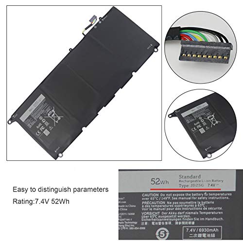 Swealeer Jd25g Laptop Battery Compatible With Dell Xps 13 9343 9350 13d 9343 Laptop Replacement For 90v7w 5k9cp Din02 0drrp Jhxpy 0n7t6 Rwt1r 13d 9343 1808t New Li Ion 4 Cell 52wh 7 4v Jd25g Batteries Electronics