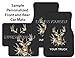 Nudge from Mother Giraffe (Black, Rears) Car and Truck Front and Rear Mats - Set of 4